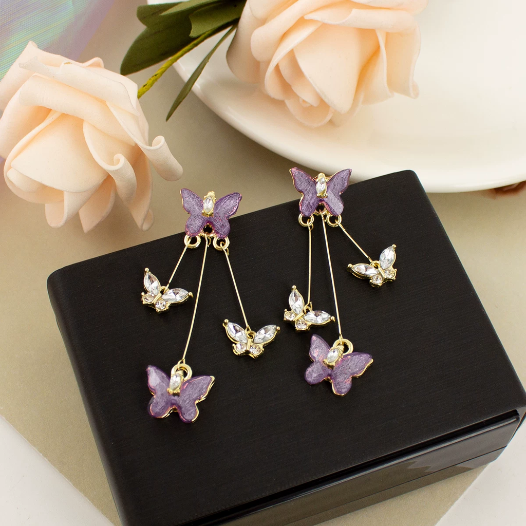 Butterfly  Earrings(24K GOLD PLATED)