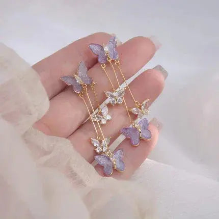 Butterfly  Earrings(24K GOLD PLATED)