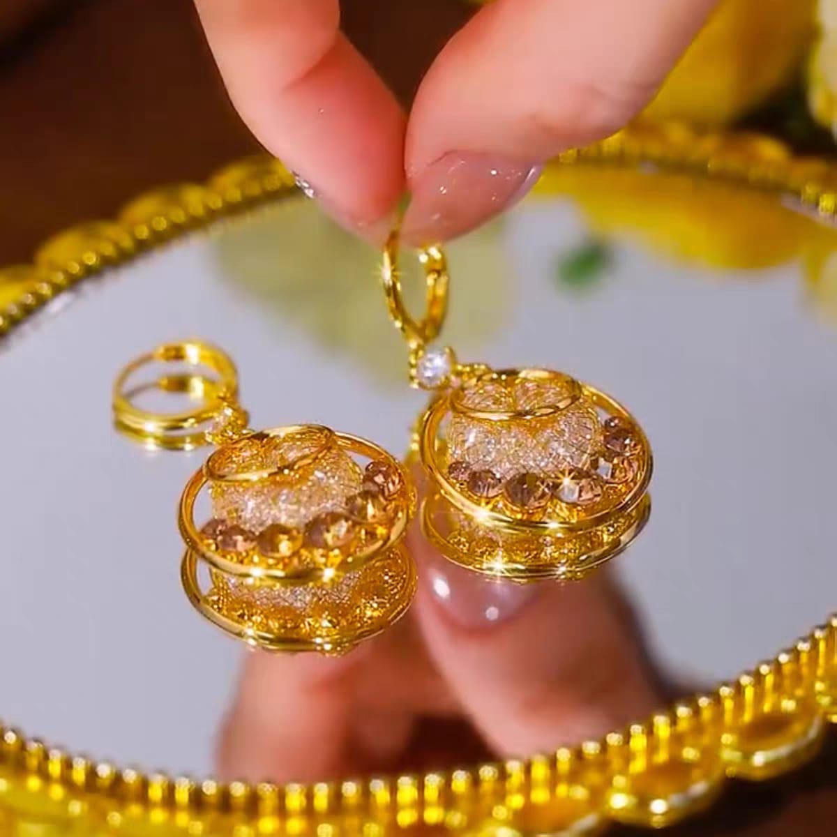 Long Taseel Earrings(24K GOLD PLATED)